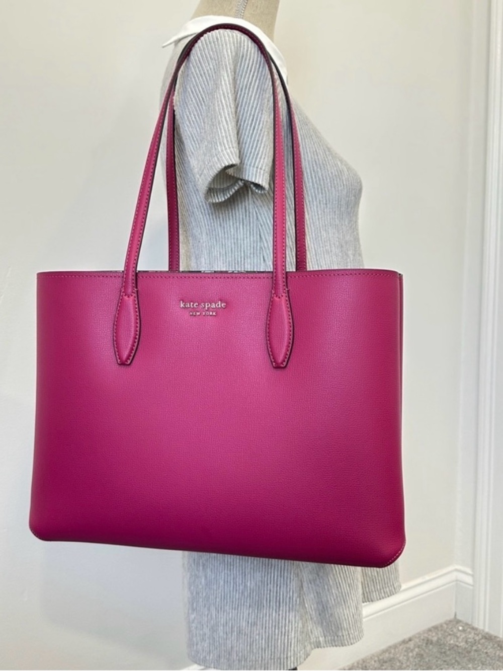 NWOT Kate Spade New York Energy Pink All Day Large Tote Never Used